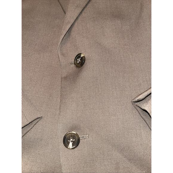 Chaps 42S Taupe Blazer Jacket Sport Suit Coat 100% Wool All Season - Picture 2 of 8
